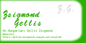 zsigmond gellis business card